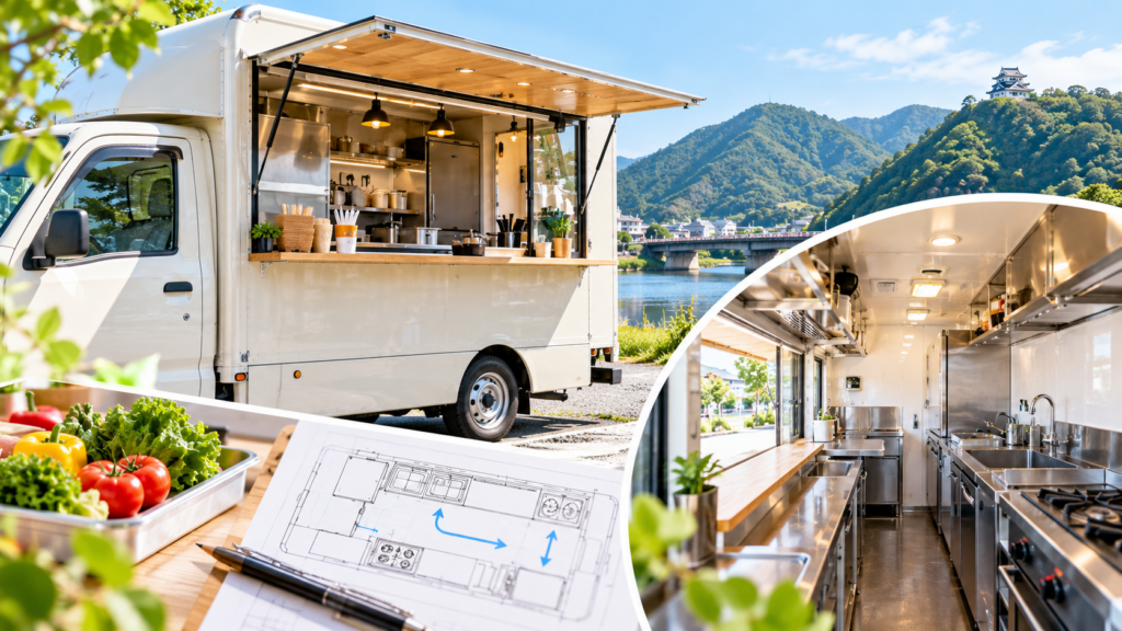 岐阜でキッチンカーを製作するなら作業動線が重要！使いやすい厨房レイアウトの考え方